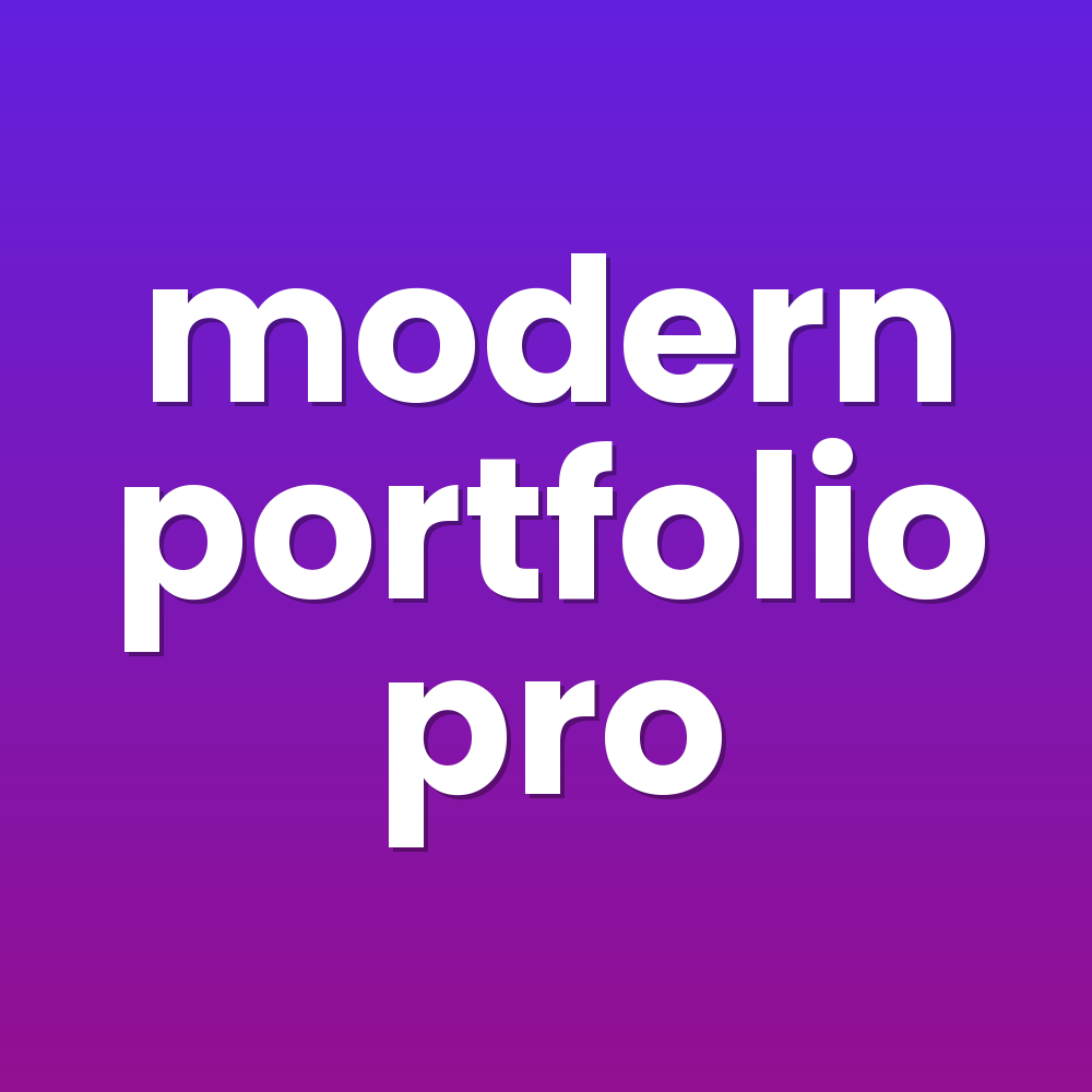 modern portfolio pro