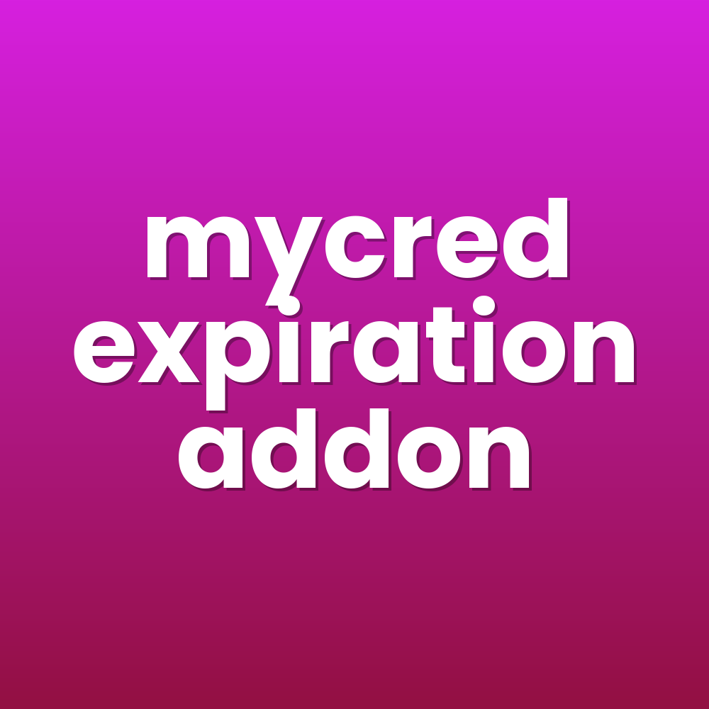 mycred expiration addon