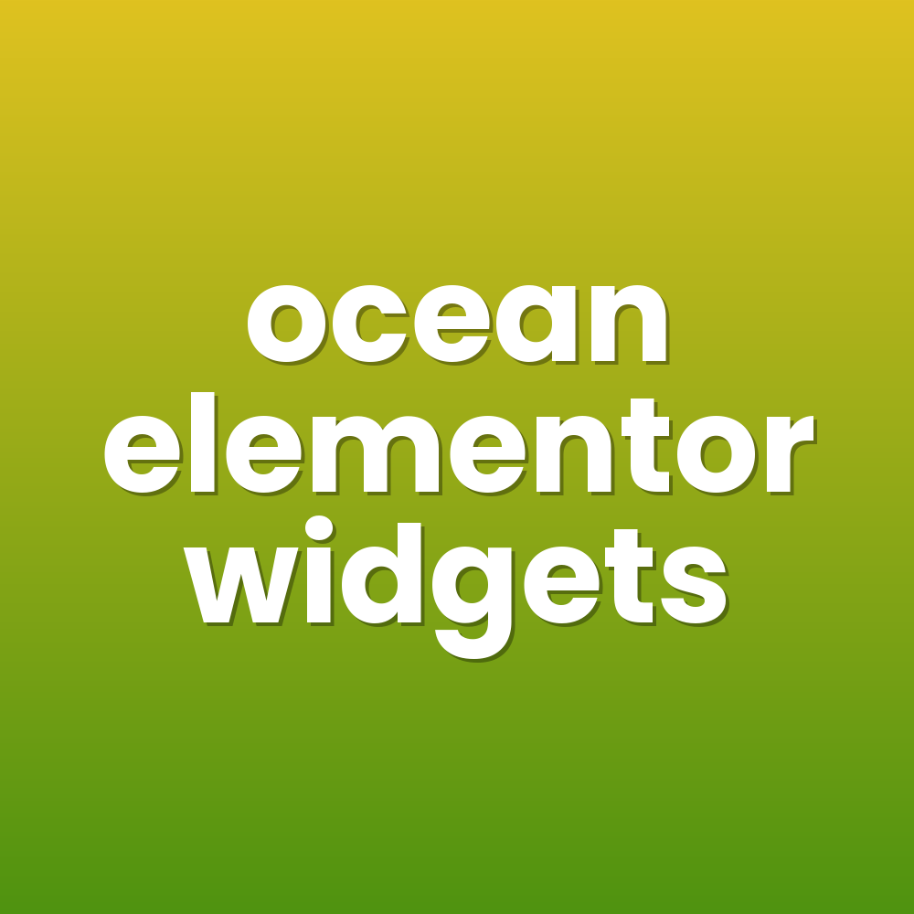 ocean elementor widgets