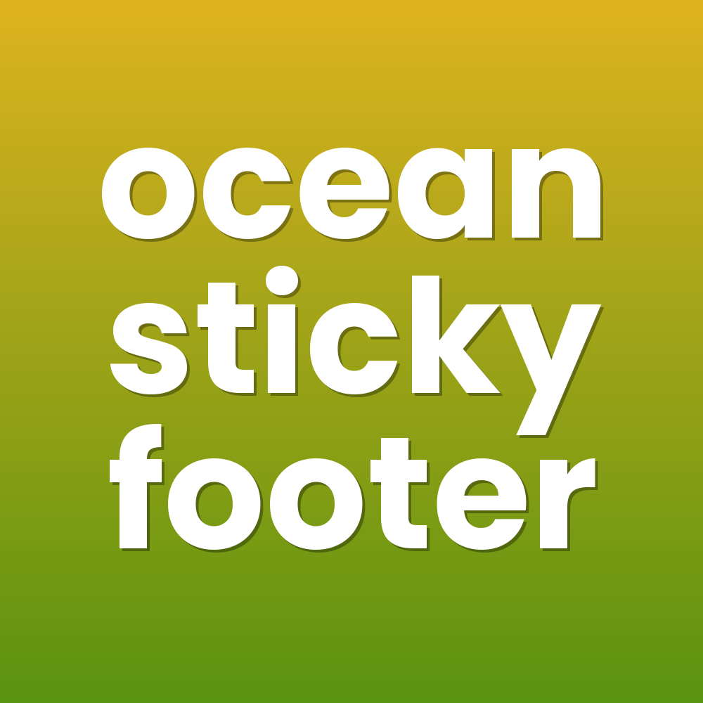 ocean sticky footer