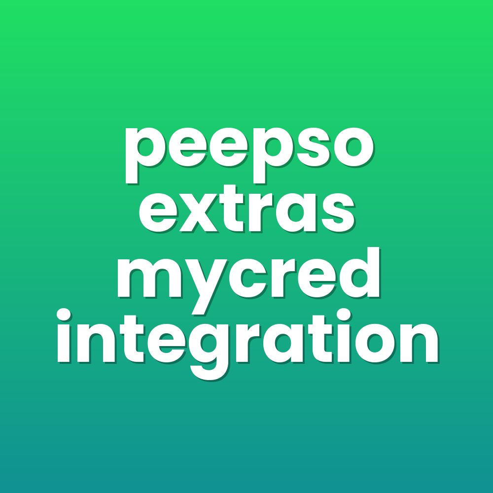 peepso extras mycred integration