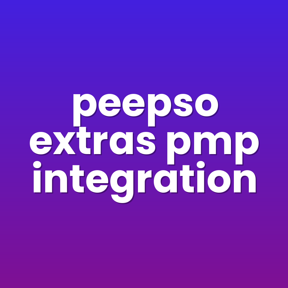 peepso extras pmp integration