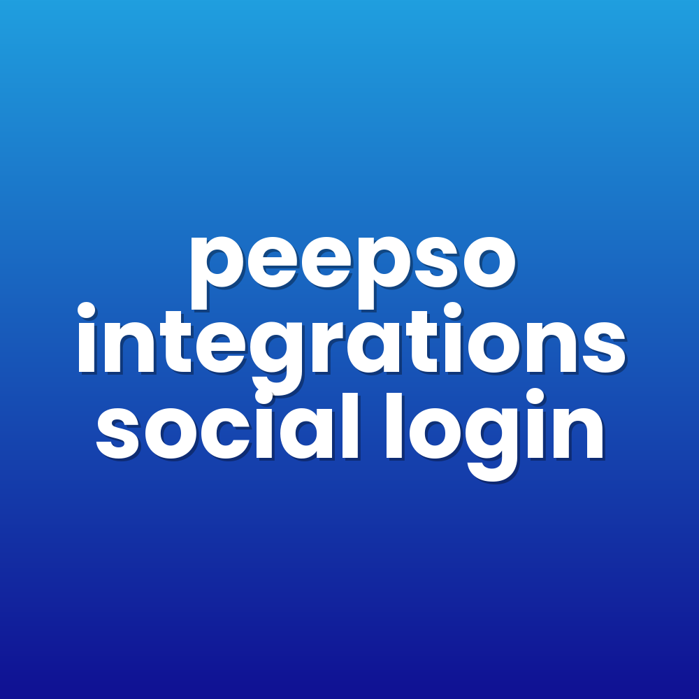 peepso integrations social login