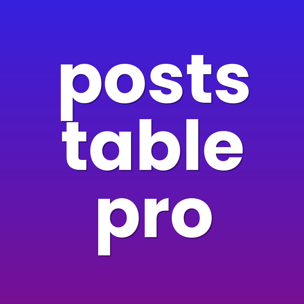 posts table pro