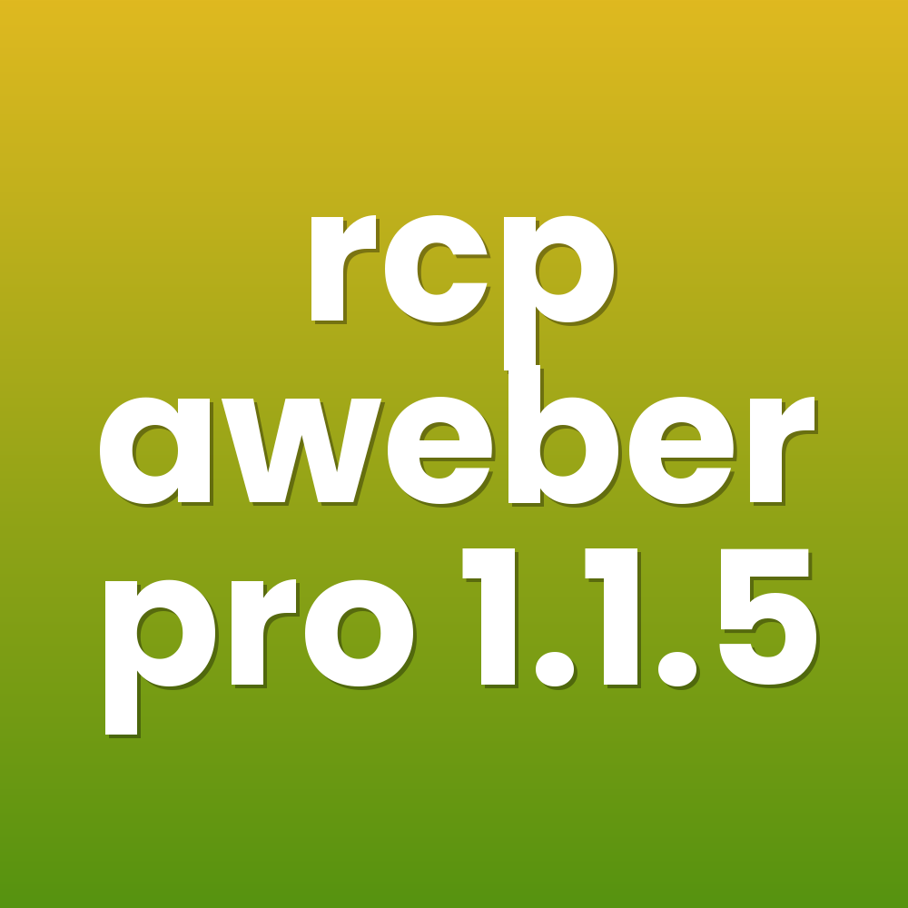 rcp aweber pro 1.1.5