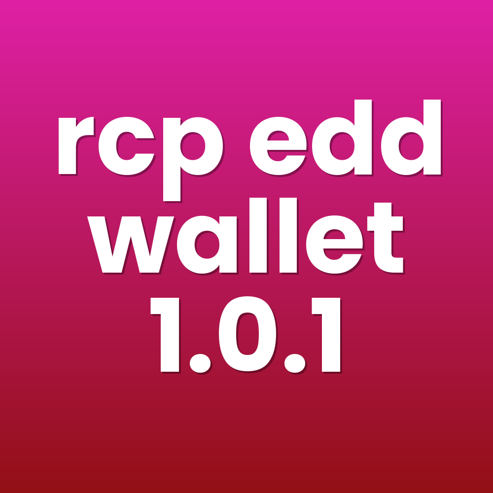 rcp edd wallet 1.0.1