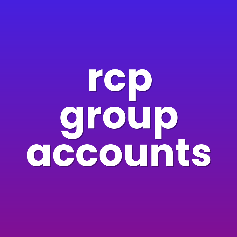 rcp group accounts