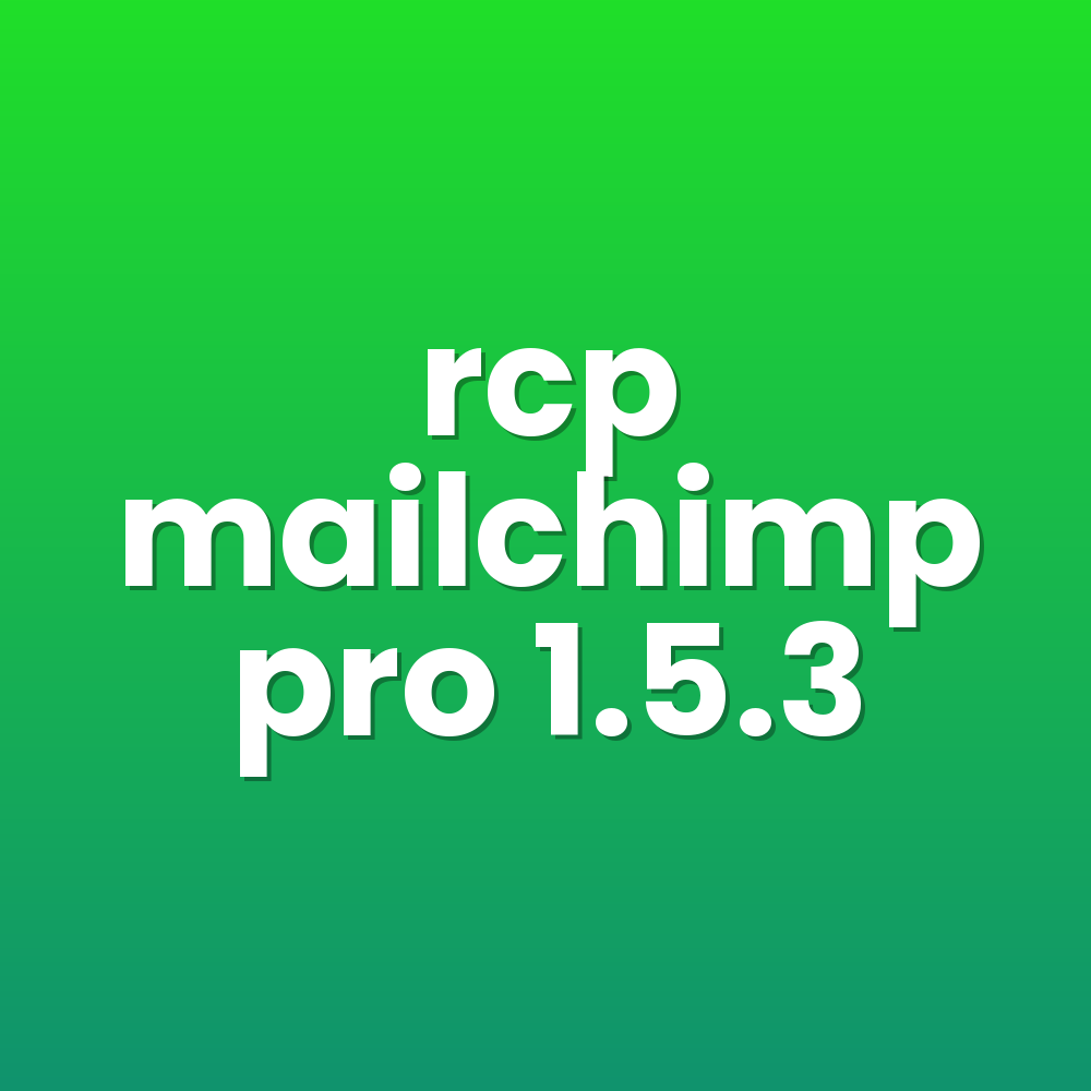 rcp mailchimp pro 1.5.3