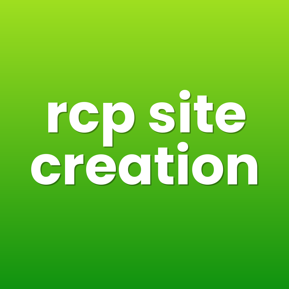 rcp site creation