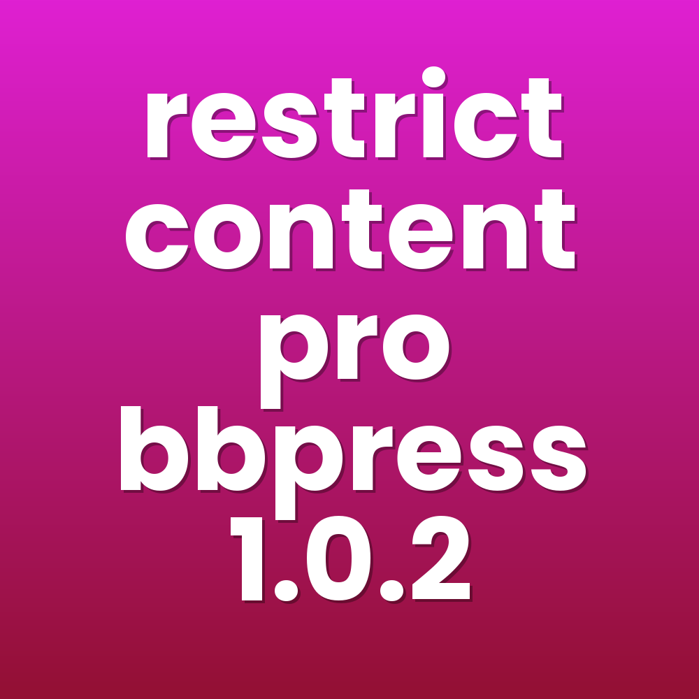 restrict content pro bbpress 1.0.2