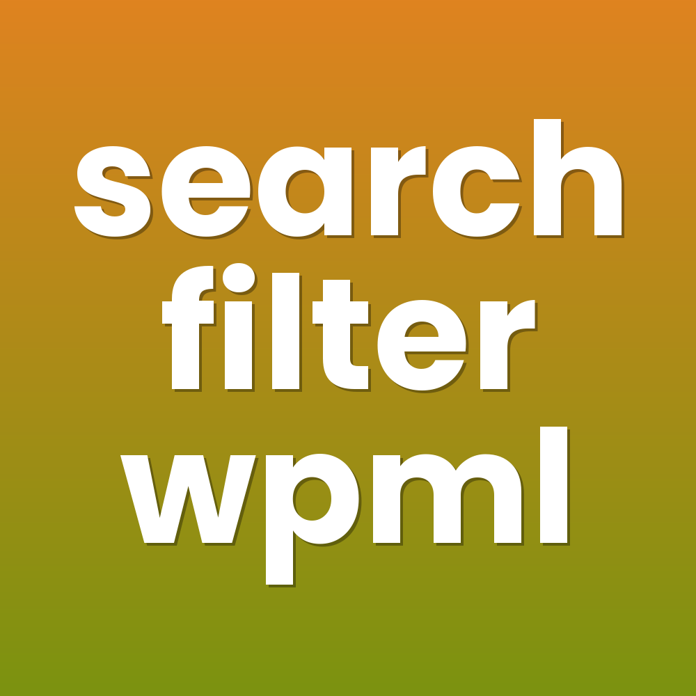 search filter wpml