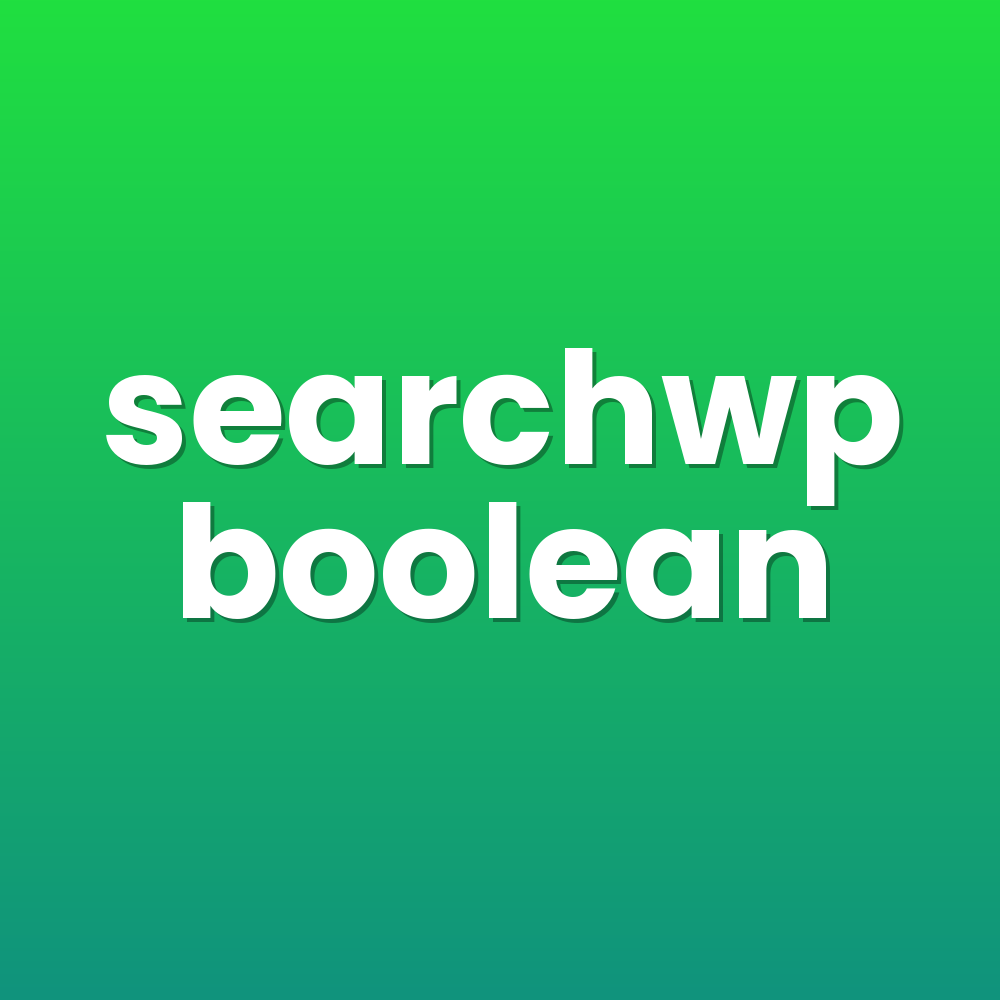 searchwp boolean