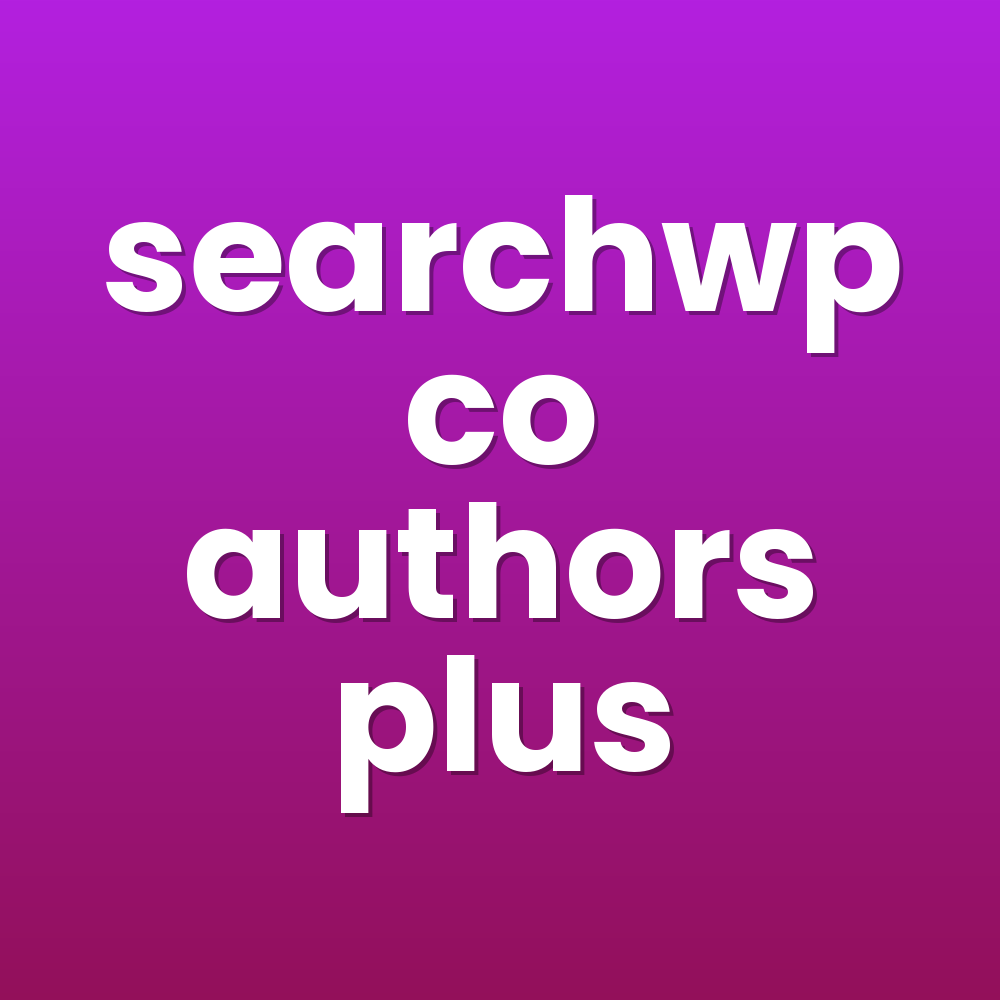 searchwp co authors plus