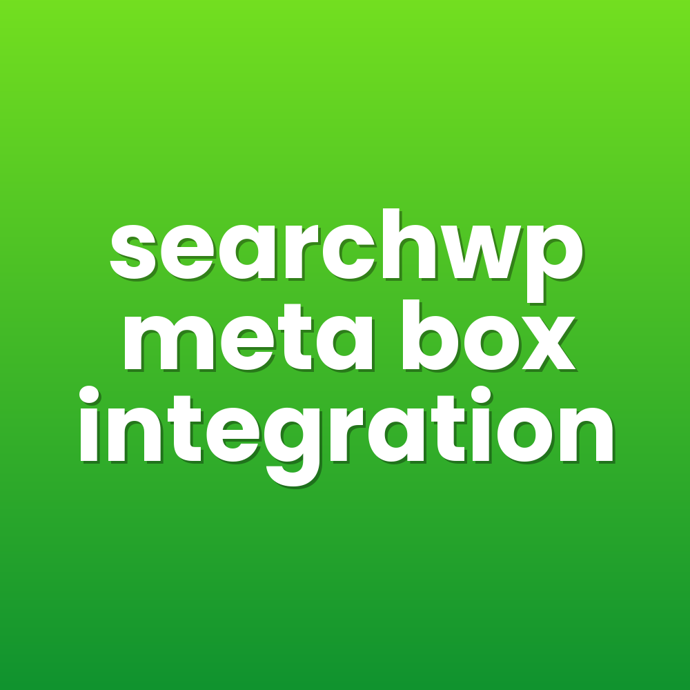 searchwp meta box integration