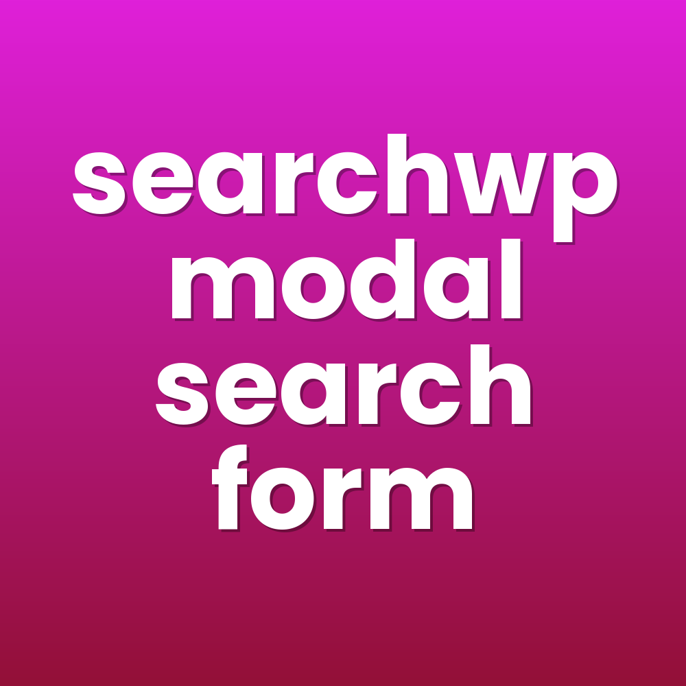 searchwp modal search form