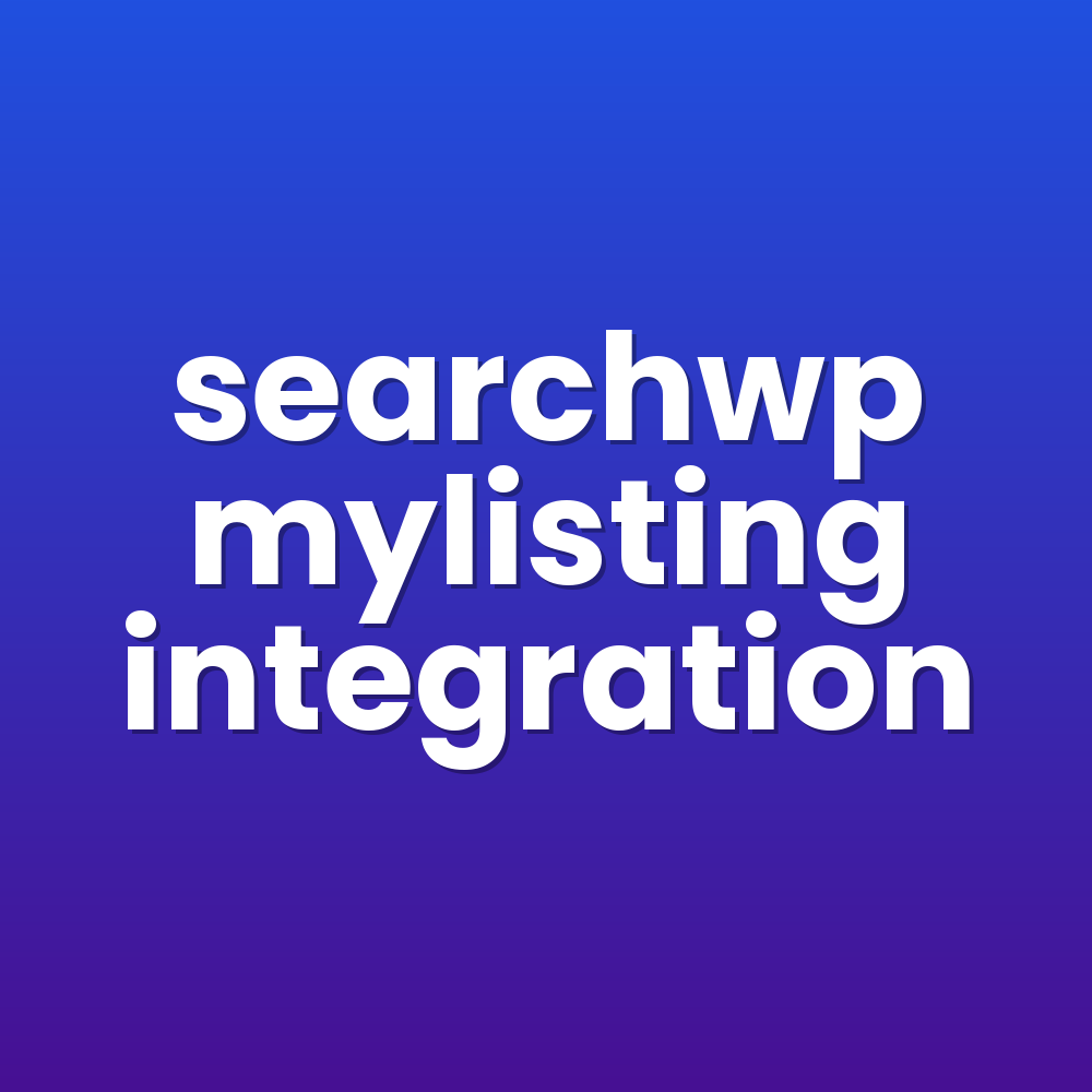 searchwp mylisting integration