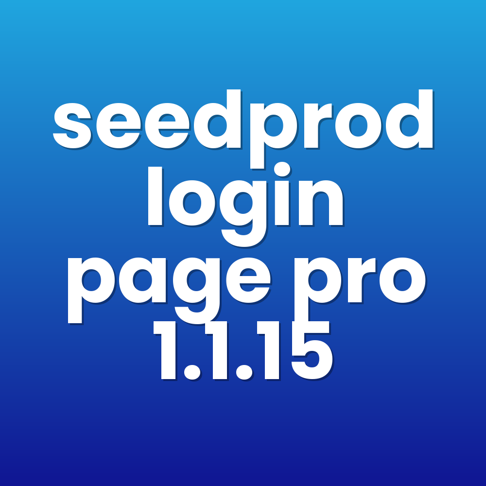 seedprod login page pro 1.1.15