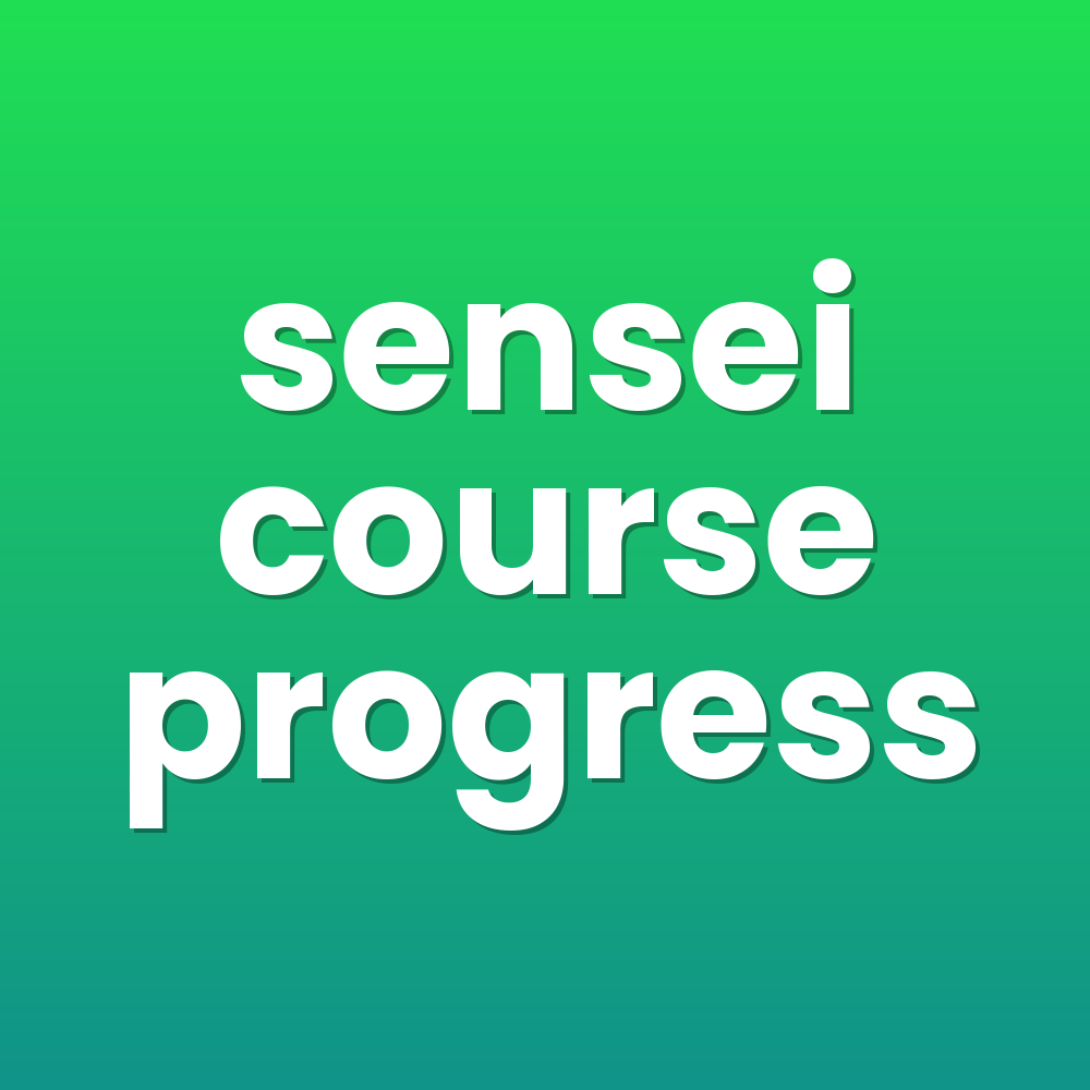 sensei course progress