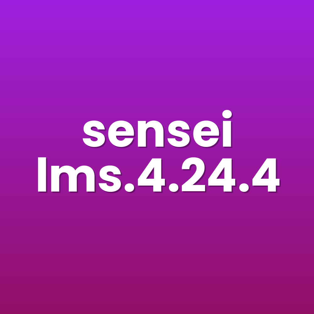 sensei lms.4.24.4