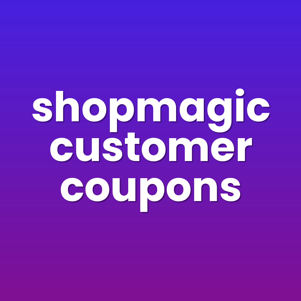 shopmagic customer coupons