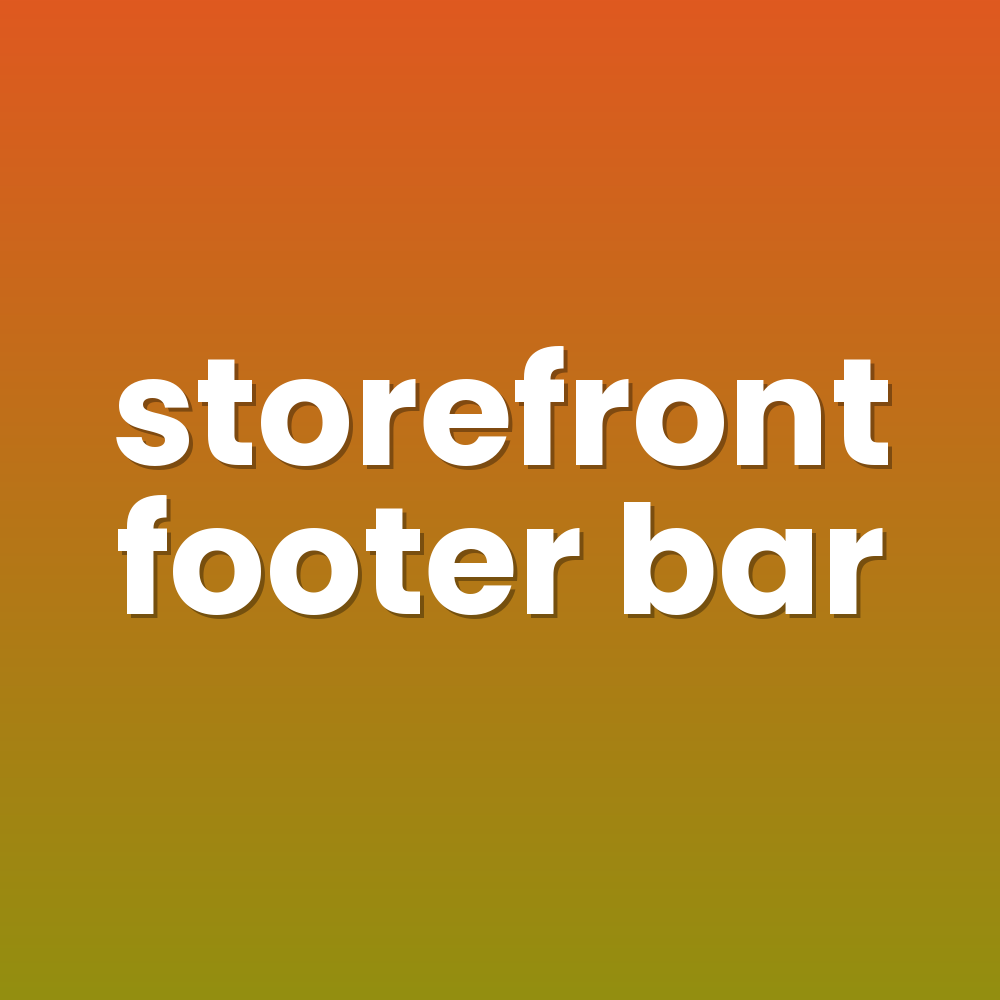 storefront footer bar