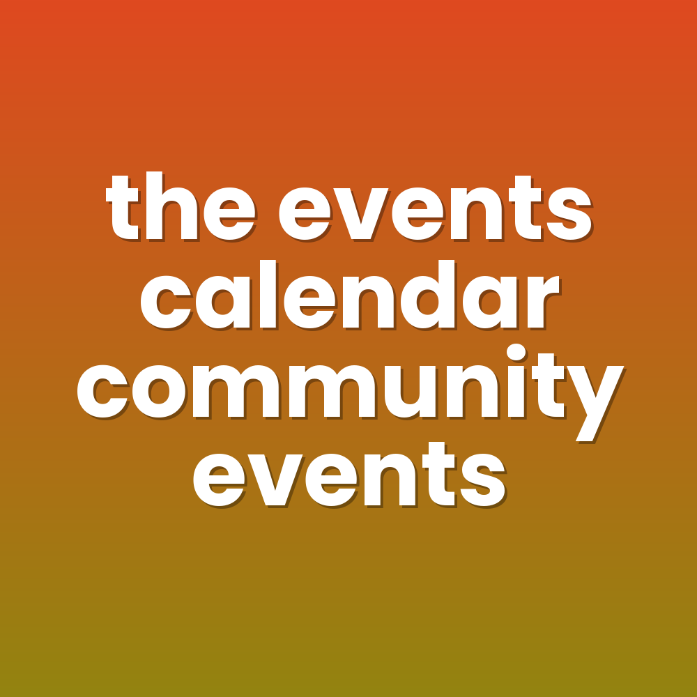 the events calendar community events