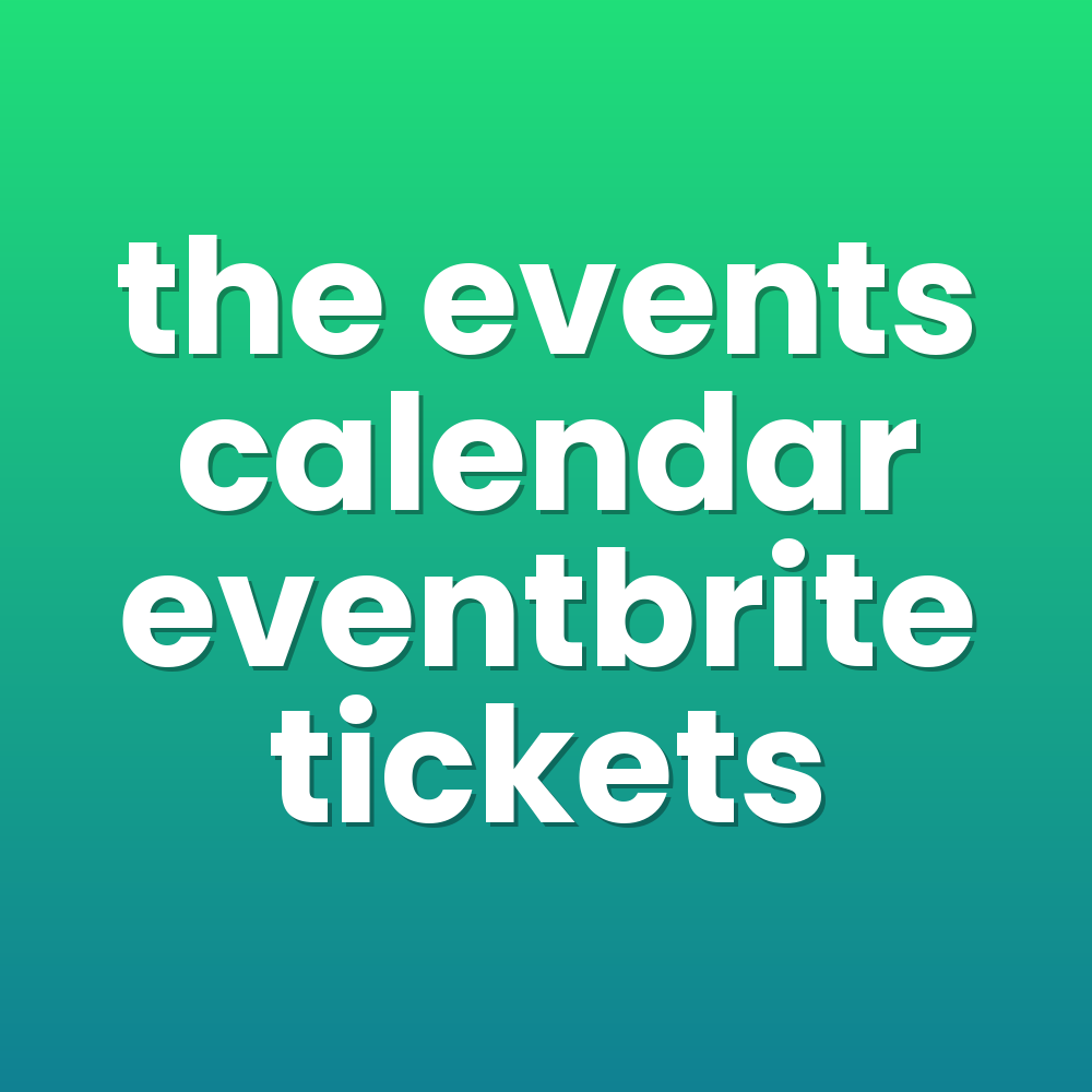 the events calendar eventbrite tickets