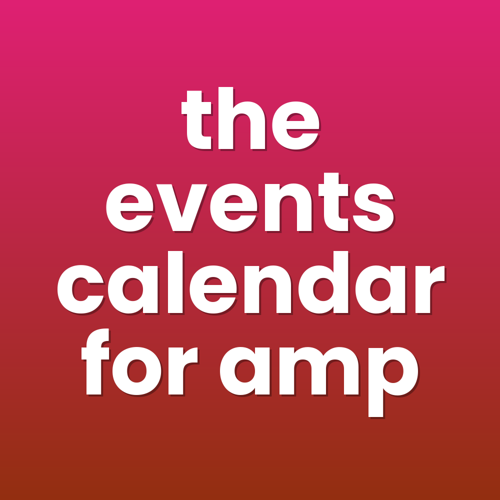 the events calendar for amp
