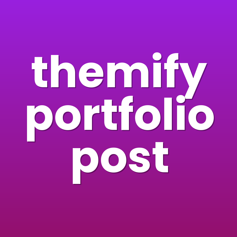themify portfolio post