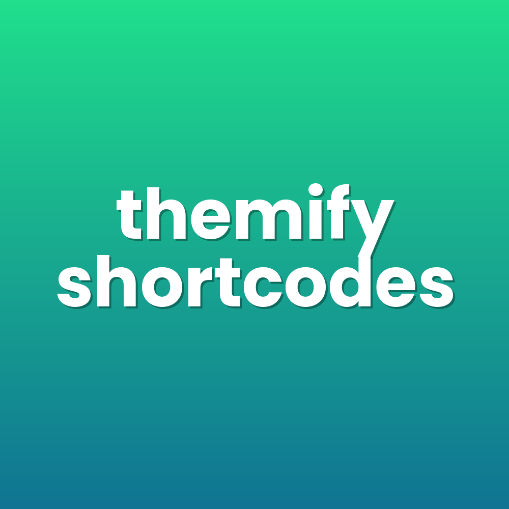 themify shortcodes