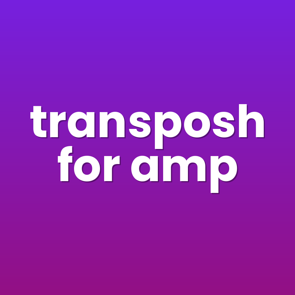 transposh for amp