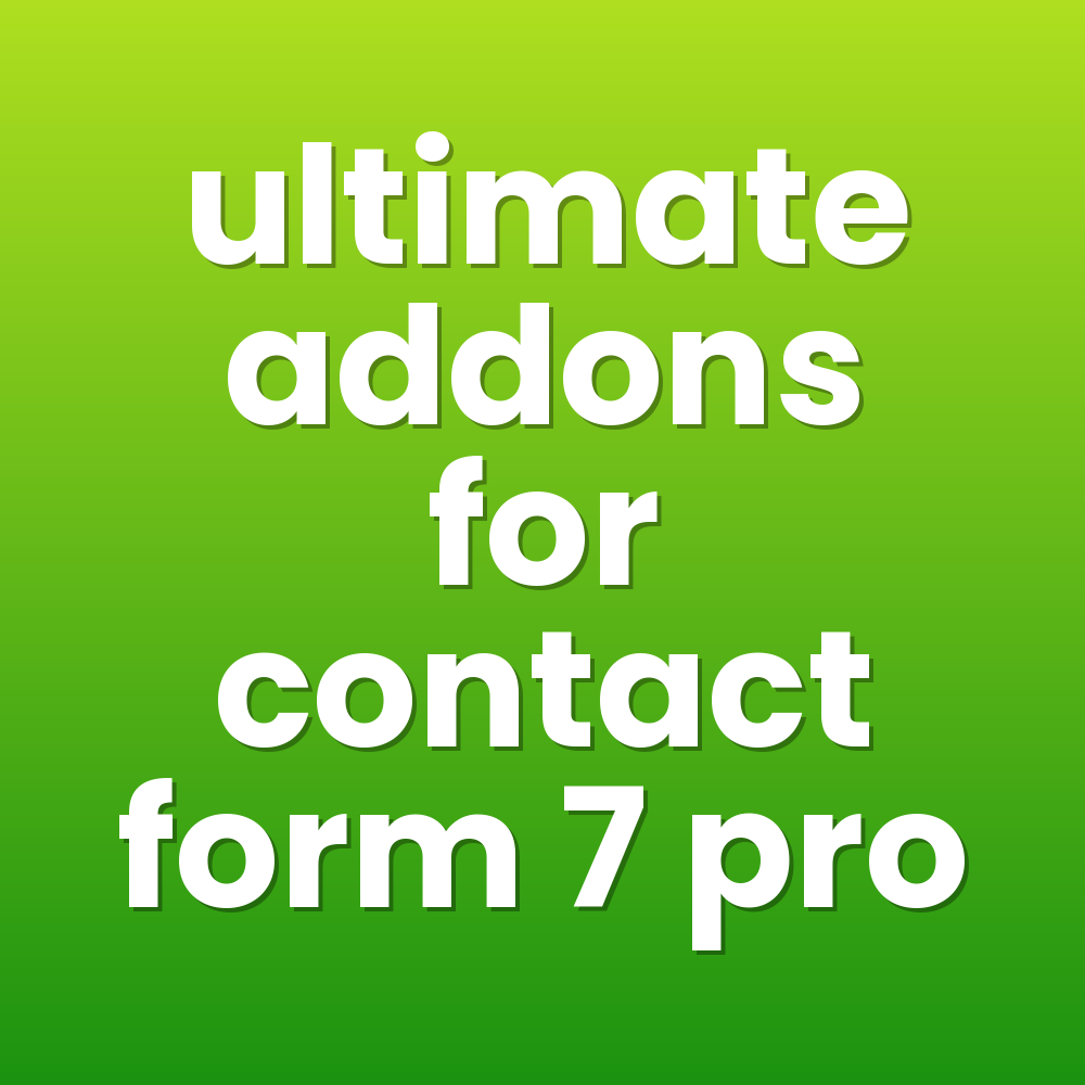 ultimate addons for contact form 7 pro