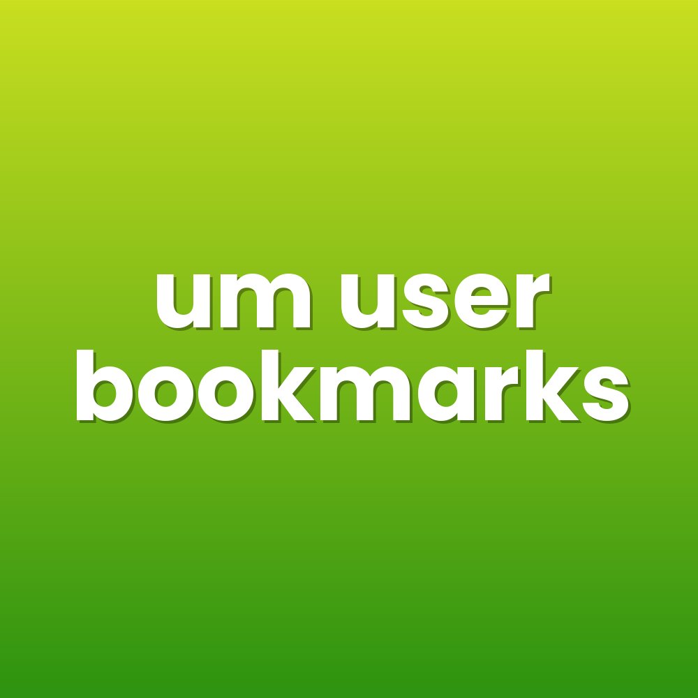 um user bookmarks
