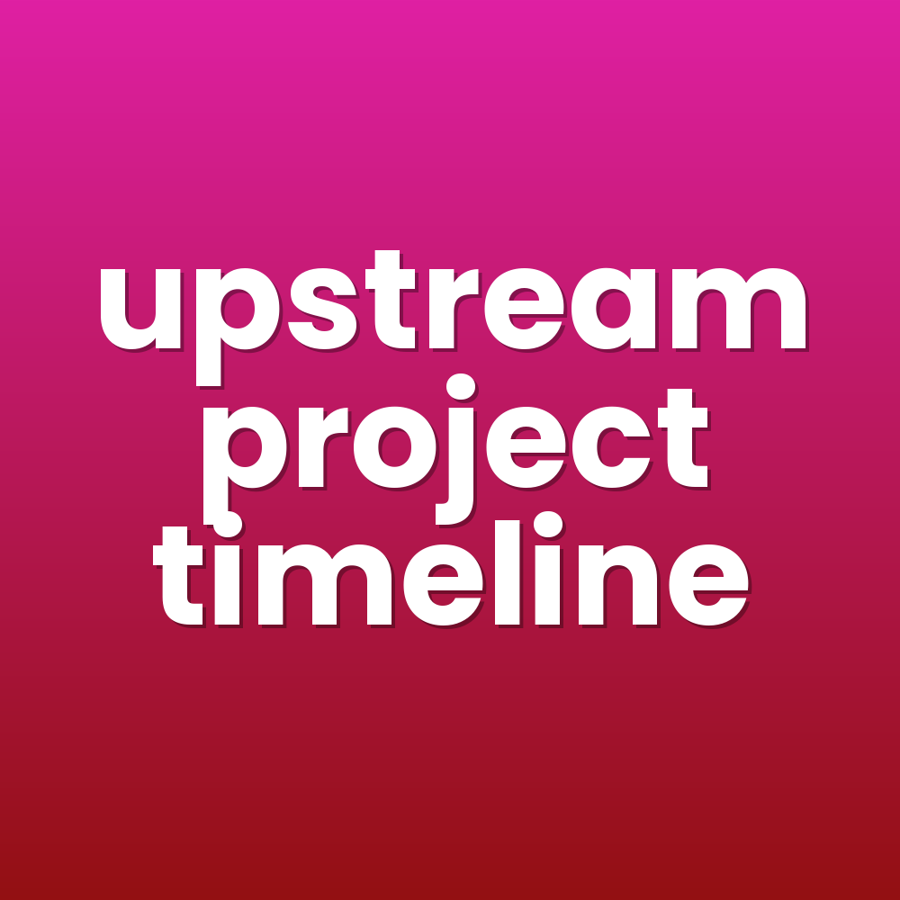 upstream project timeline