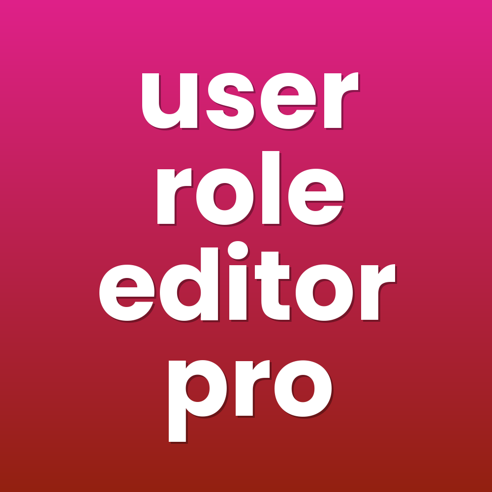 user role editor pro