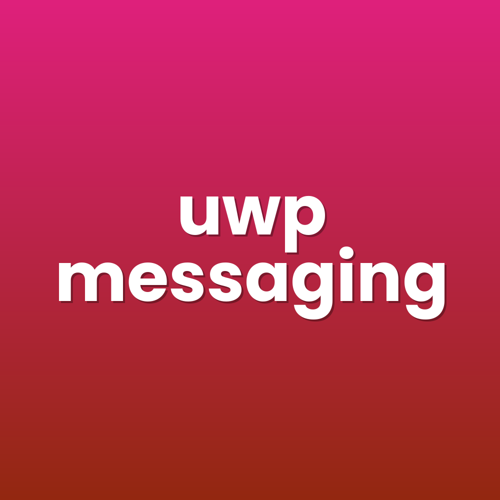 uwp messaging