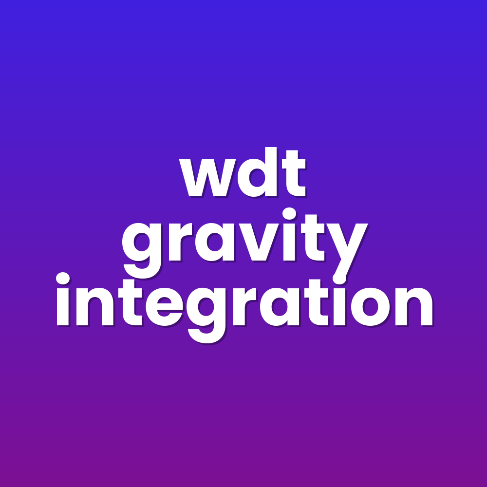 wdt gravity integration