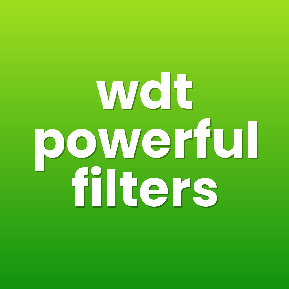 wdt powerful filters