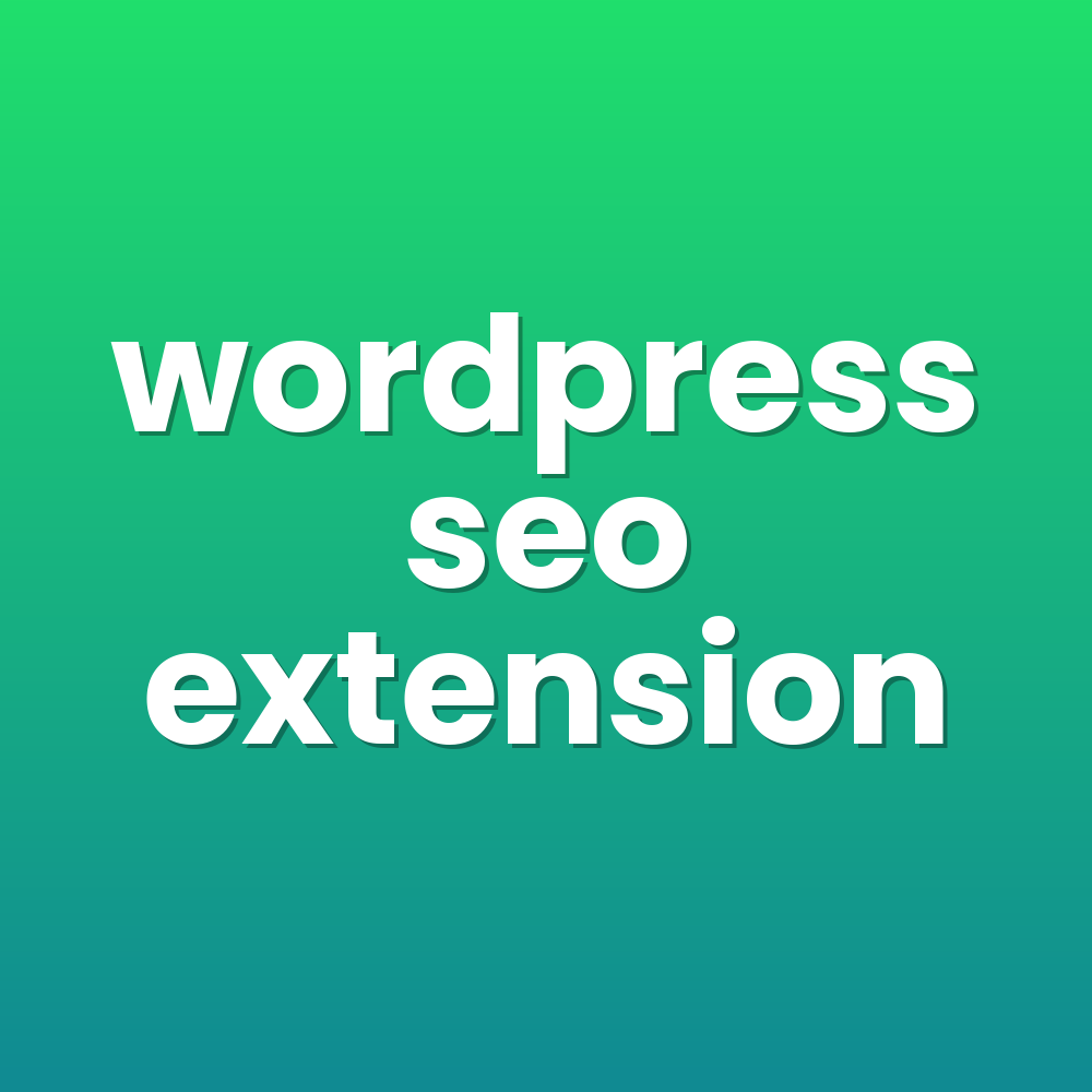 wordpress seo extension