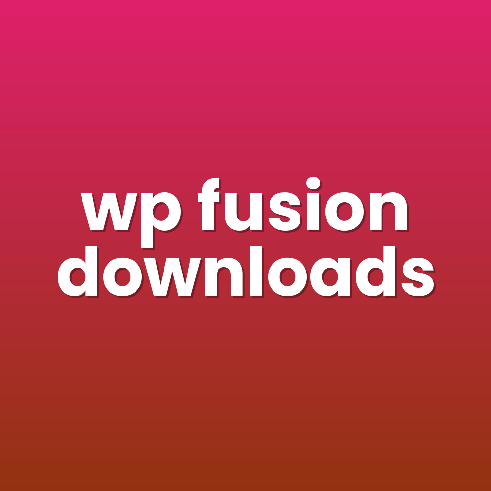 wp fusion downloads