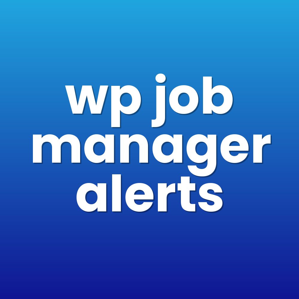 wp job manager alerts