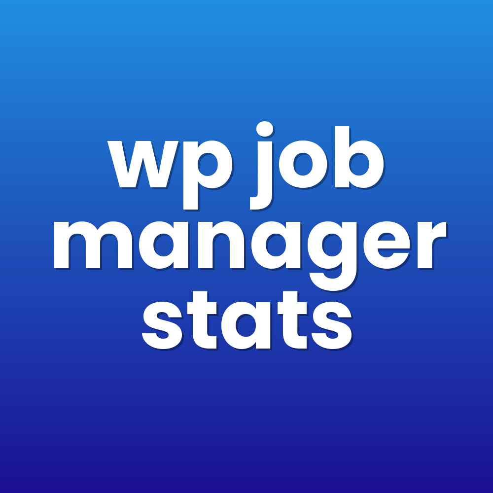 wp job manager stats