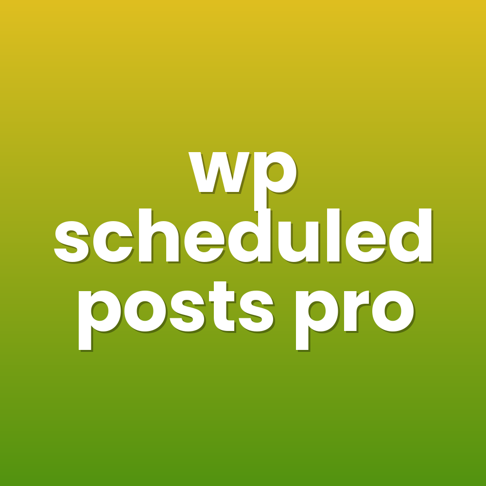 wp scheduled posts pro