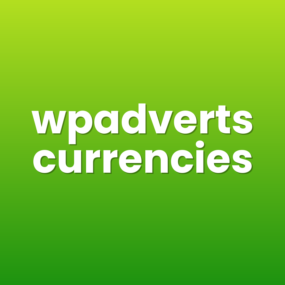 wpadverts currencies