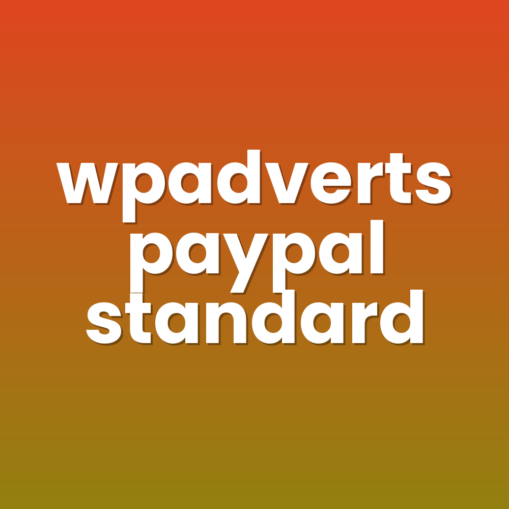 wpadverts paypal standard