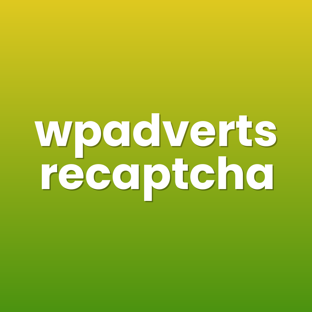wpadverts recaptcha