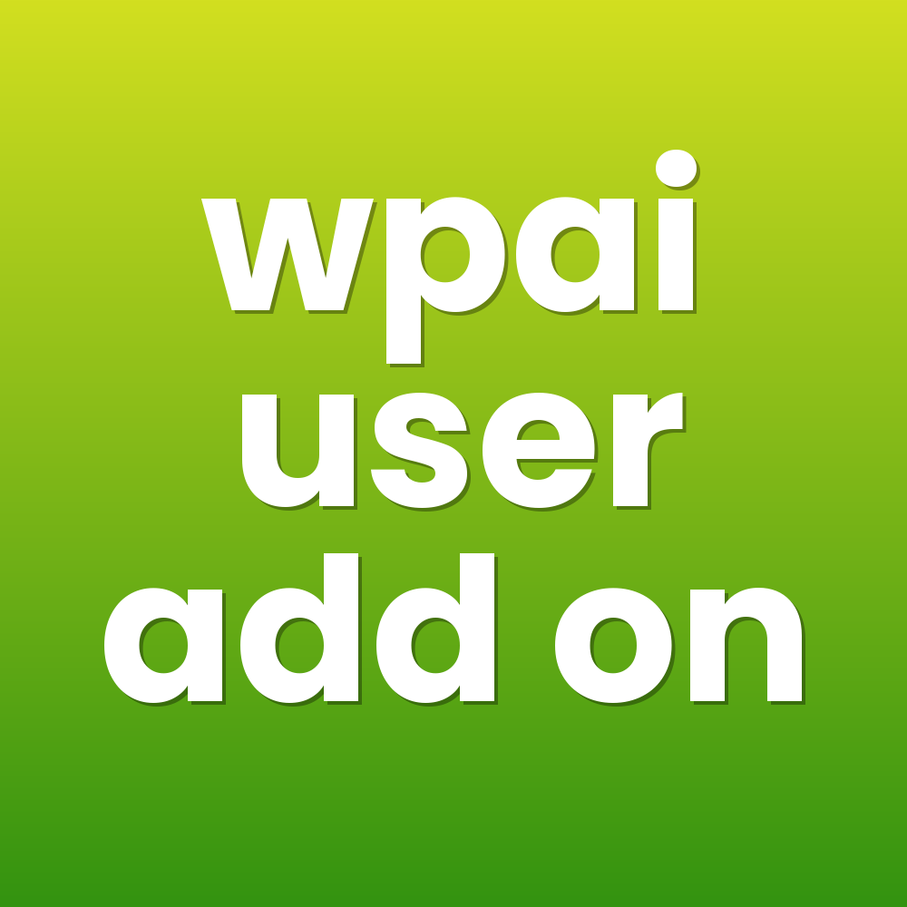wpai user add on
