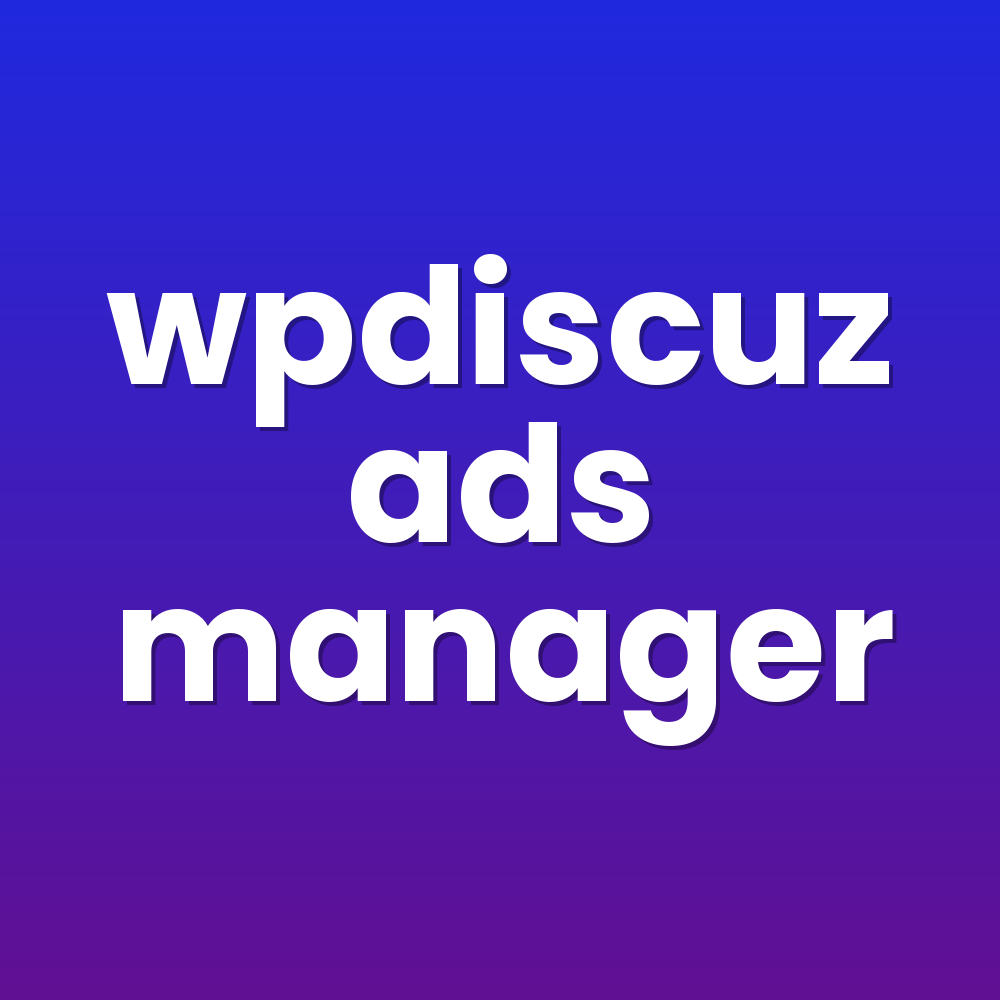 wpdiscuz ads manager