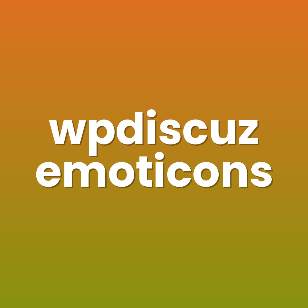 wpdiscuz emoticons