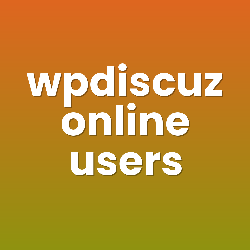 wpdiscuz online users